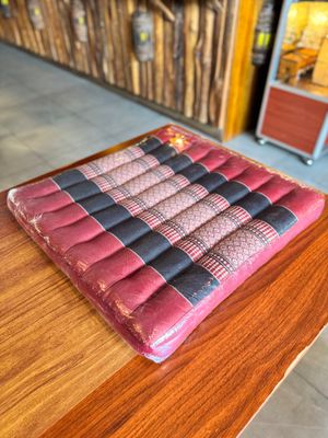 Handmade Thai Seat Cushion (L) - Red