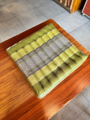 Handmade Thai Seat Cushion (L) - Green