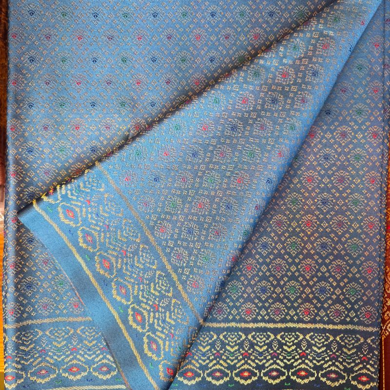 Pethpetai woven Textile/Fabric - Blue