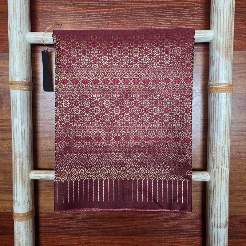 Thai brocade woven Textile/Fabric - Maroon
