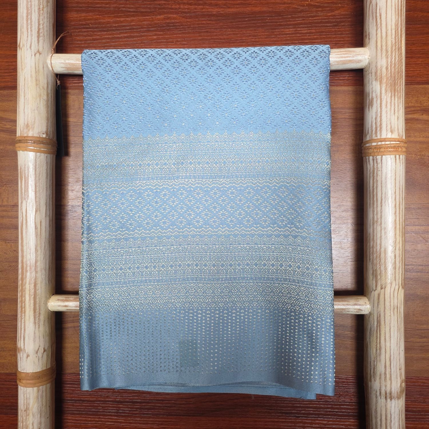 Thai brocade woven Textile/Fabric - Light Blue