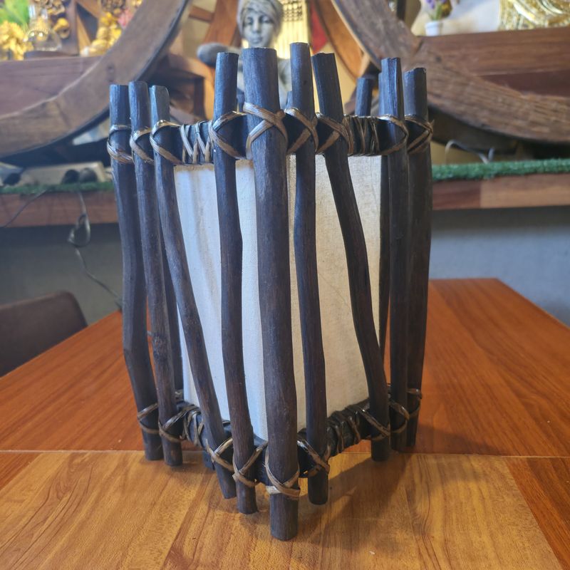 Rustic Natural Wood Branch Table Lamp