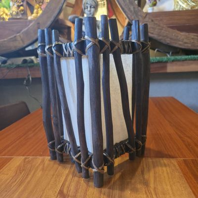Rustic Natural Wood Branch Table Lamp