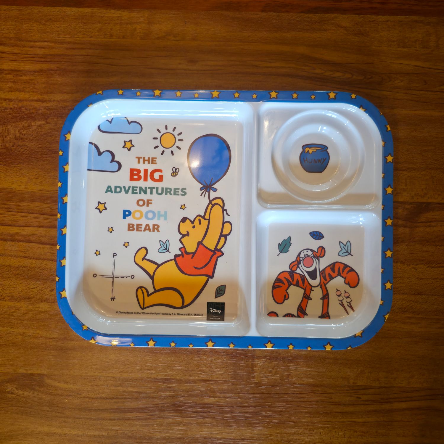 Melamine compartment tray Winnie the pooh-The big adventure