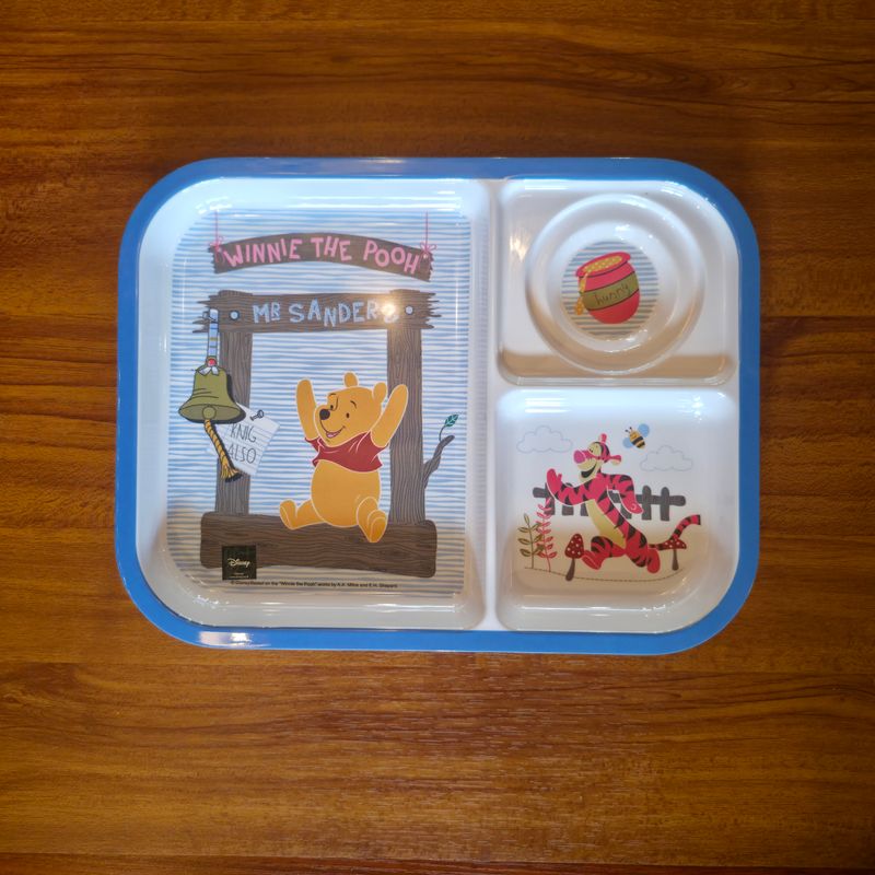 Melamine compartment tray Winnie the pooh-Home sweet home