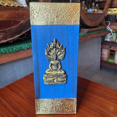 3D Acrylic painting on Canvas-Saturday buddha/Blue