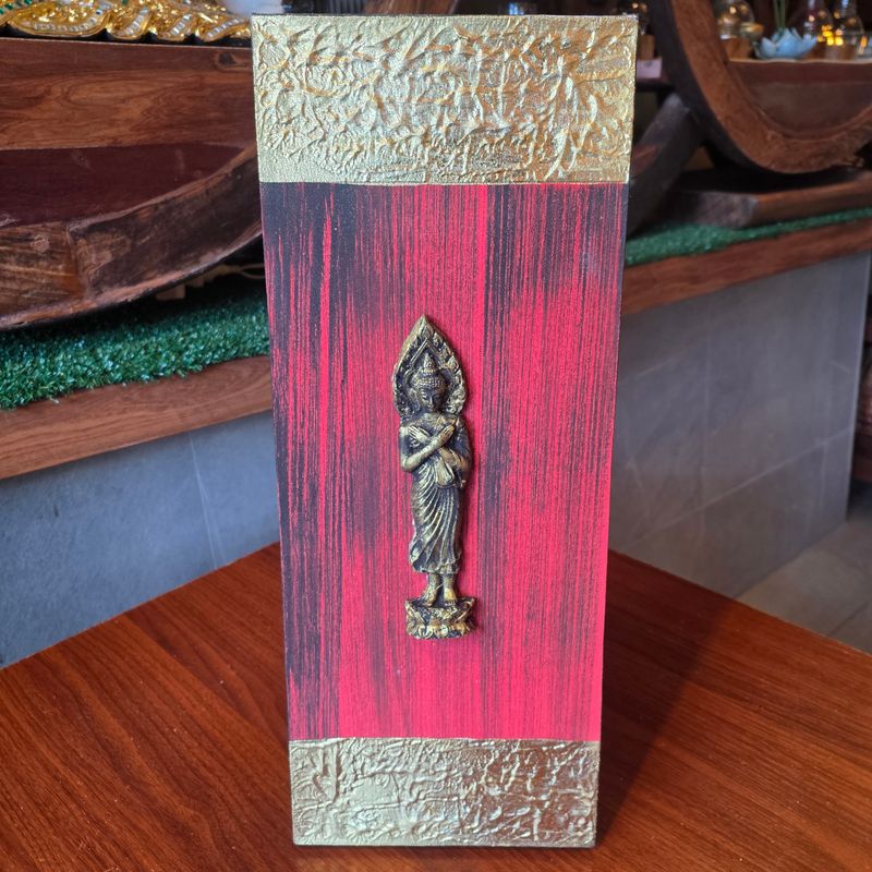 3D Acrylic painting on Canvas-Friday buddha/Red