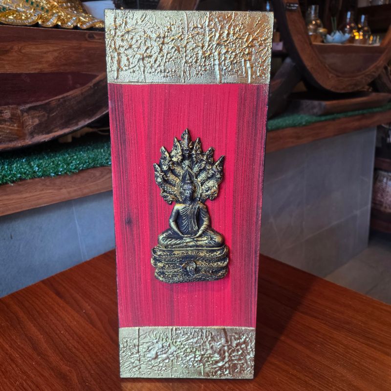 3D Acrylic painting on Canvas-Saturday buddha/Red