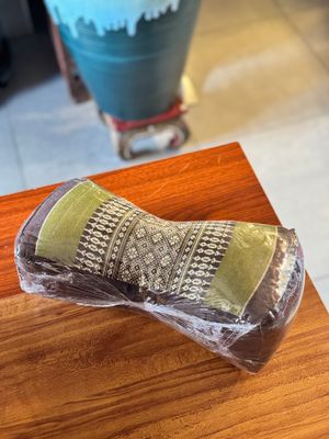 Traditional Thai Head Rest Pillow - Green