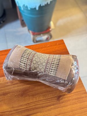 Traditional Thai Head Rest Pillow - Brown2