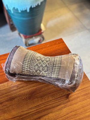 Traditional Thai Head Rest Pillow - Brown4