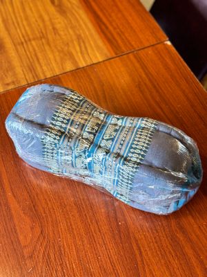 Neck Support Kapok Pillow - Blue