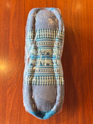 Neck Support Kapok Pillow - Blue