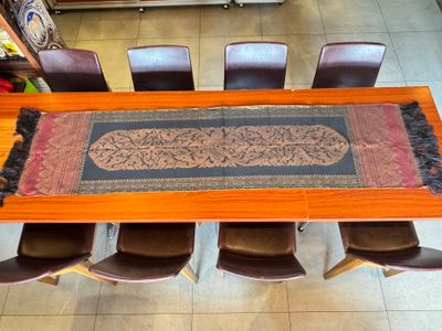 Thai Design Table Runner - Black/Red/Gold
