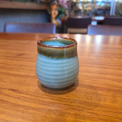Ceramic Tea Cup-Green Glazed