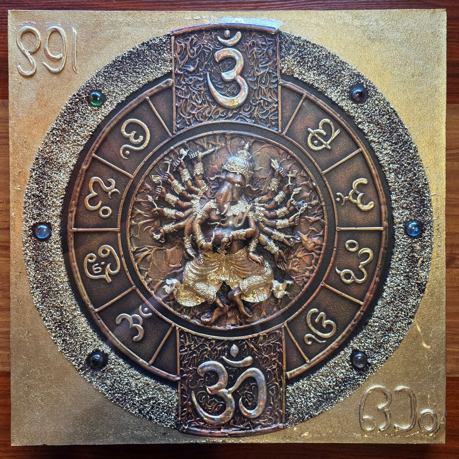 Lord Ganesh, 3D Acrylic Painting on Canvas D