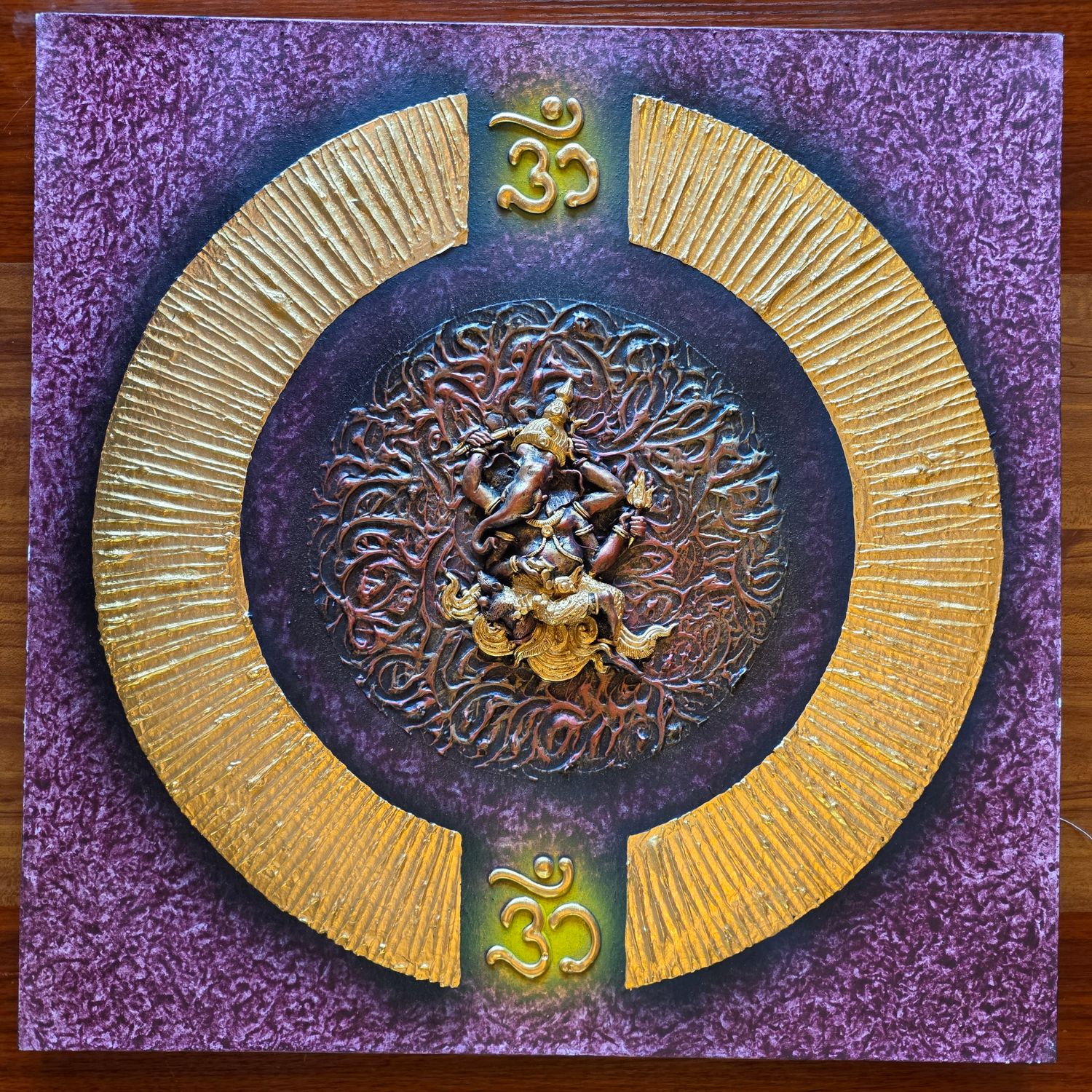 Lord Ganesh, 3D Acrylic Painting on Canvas B