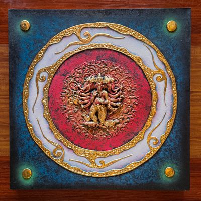 Lord Ganesh, 3D Acrylic Painting on Canvas I