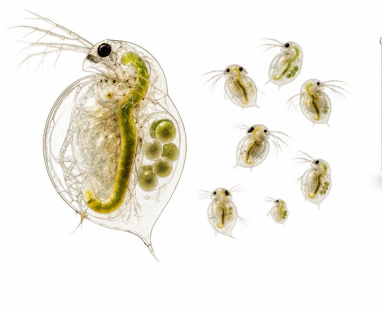 დაფნია მაგნა (Daphnia magna) – ცოცხალი კულტურა