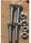 M8X40 - 13mm Head - Hex Nuts and Bolts - Zinc - Set