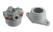 Spring plugs  - 66.67 - 2 5/8"  - Sectional Garage Doors - Pair - RED - Left Hand