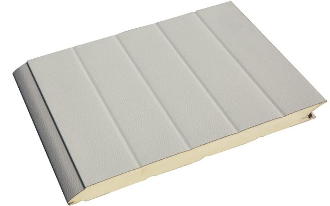 Garage Door INSULATED Panel - Grey - Smooth - 584mm - 5850mm - 40mm Thick