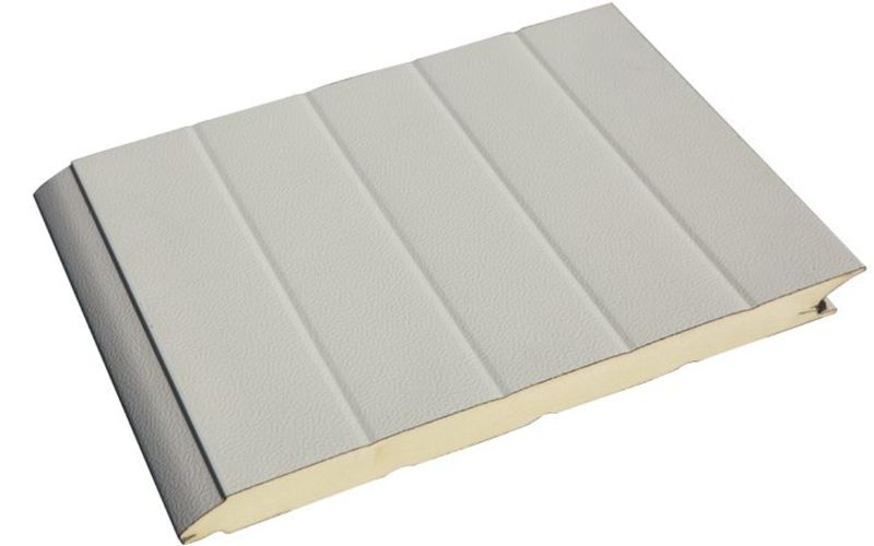 Garage Door INSULATED Panel - Grey - Smooth - 584mm - 5850mm - 40mm Thick
