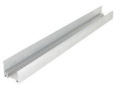 Aluminium Profile - Bottom Seal - 40mm Panel - 5.85m