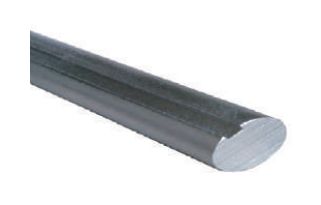 Solid Torsion Shaft with Keyway  - 1" (25.4mm)  - 3.6m