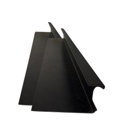 Insulated Door - End Cap - PAIR - 533mm Panel - Black