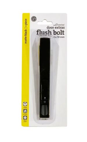 Flush Bolt - 150 mm x 19 mm - Black - Trio