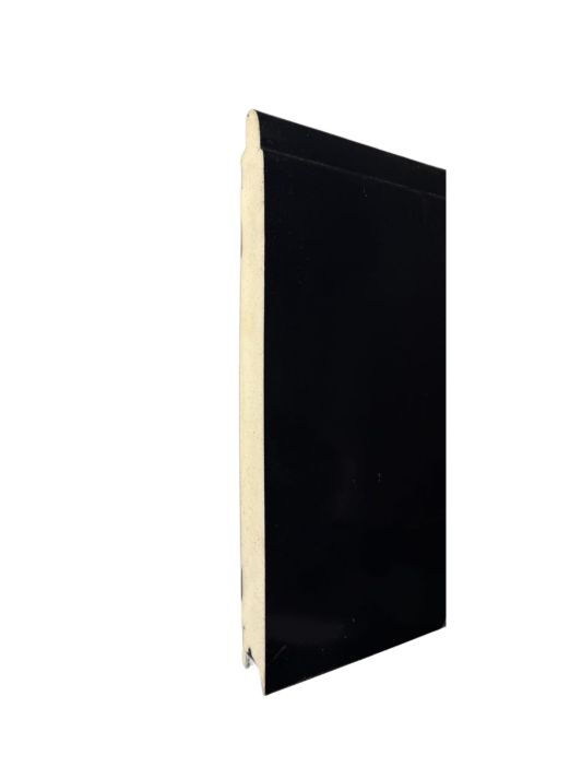 Garage Door INSULATED Panel - Black - Smooth - 486mm x 5850mm - 40mm Thick