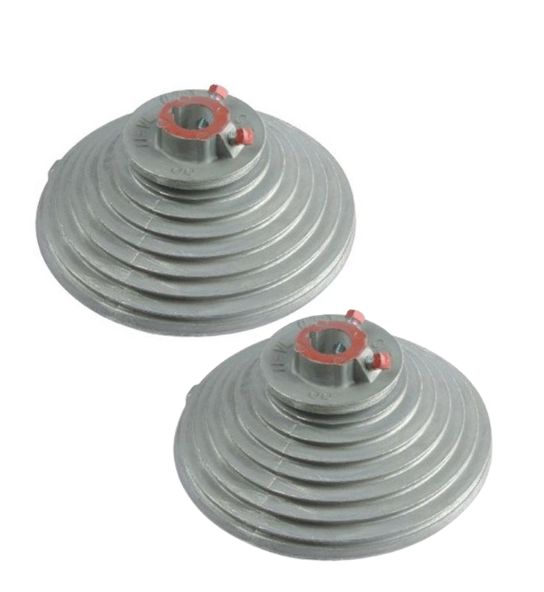 Garage Door - Cable Drum - PAIR- 11&quot; (3.3m) - Vertical Lift - Aluminium