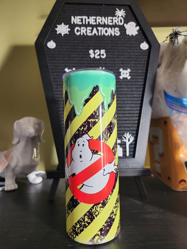 Ghostbusters Caution Stripe Tumbler