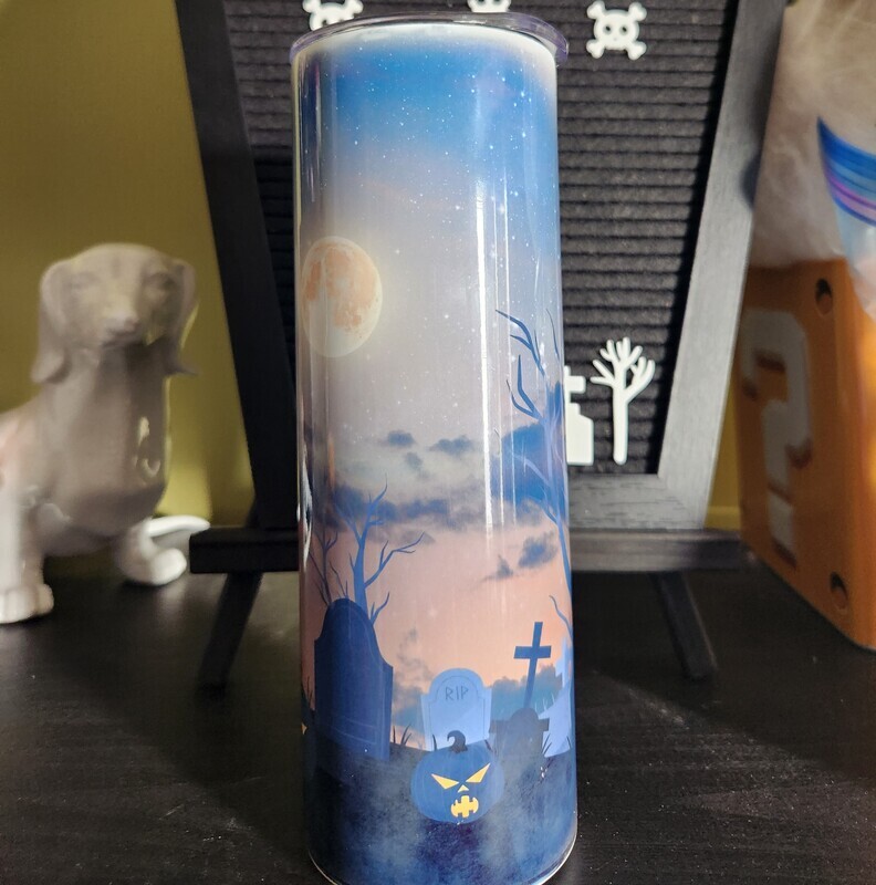 Spooky Graveyard Tumbler