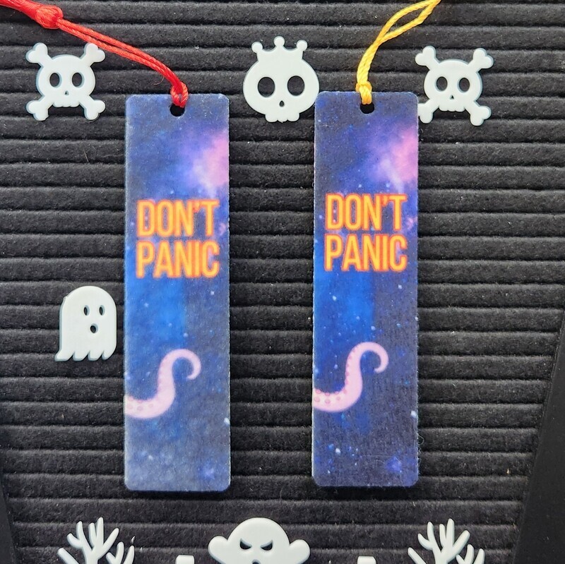 Don&#39;t Panic Felt Bookmark