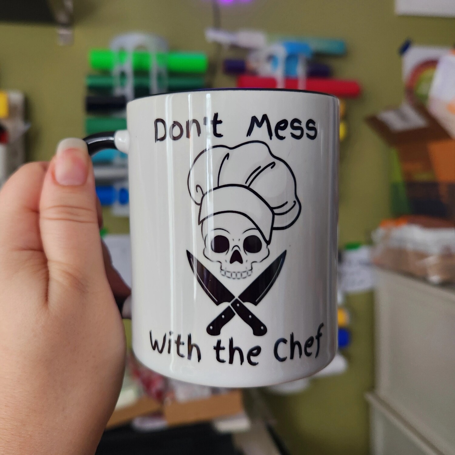 Don&#39;t Mess With the Chef Skeleton Mug