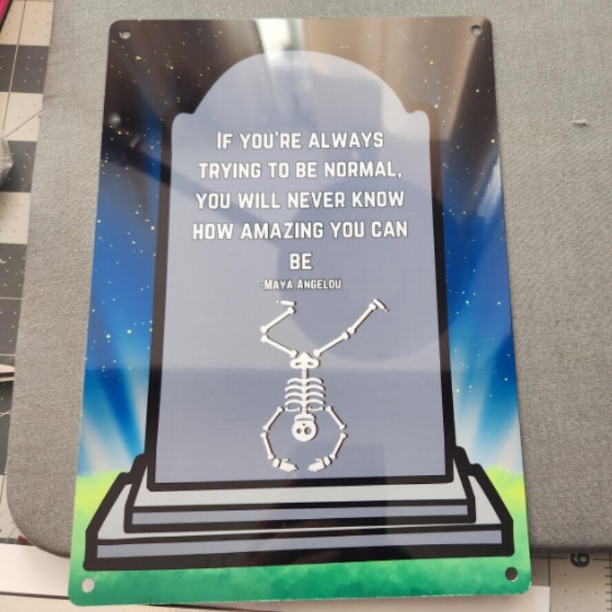 Amazing Grave Metal Sign