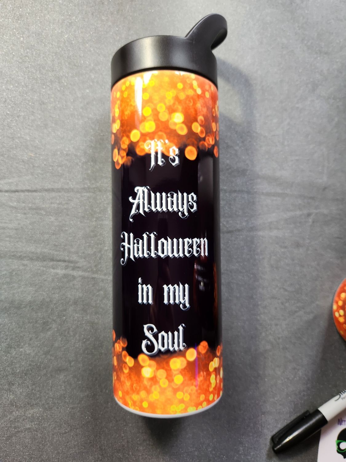 It&#39;s Always Halloween in My Soul Water Bottle