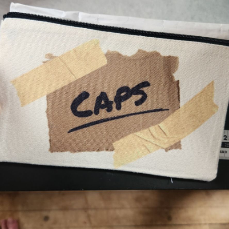 cap stash pencil pouch