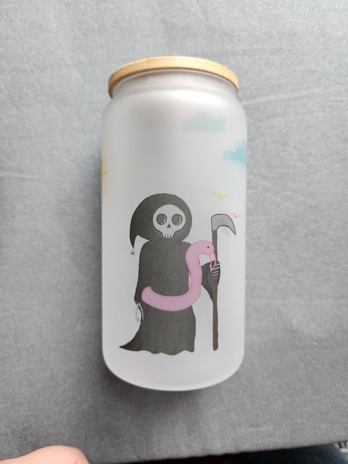 Dead Inside But Summer Glass Can Tumbler