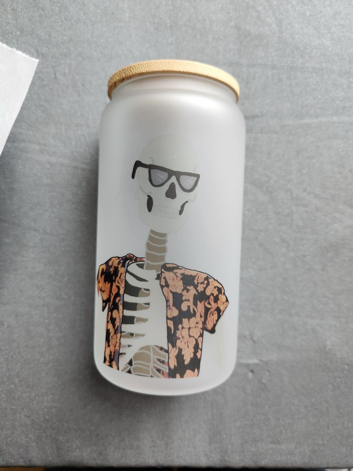 Jesk Summerween Glass Can Tumbler