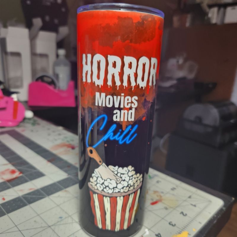 Horror Movies and Chill Tumbler