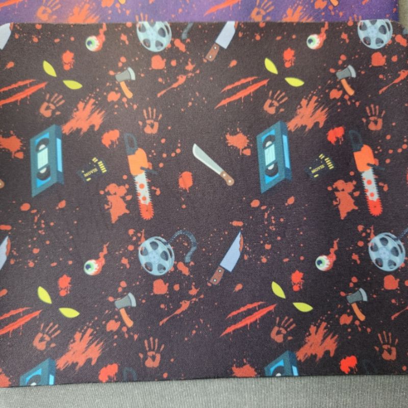 Horror Movies Pattern Black Mousepad
