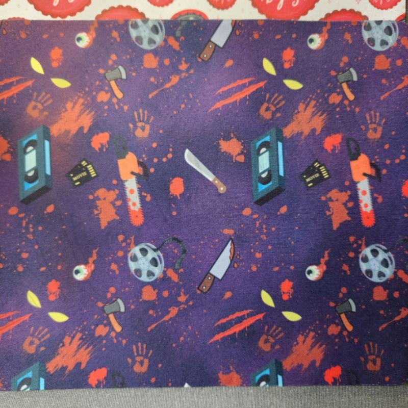 Horror Movies Pattern Purple Mousepad