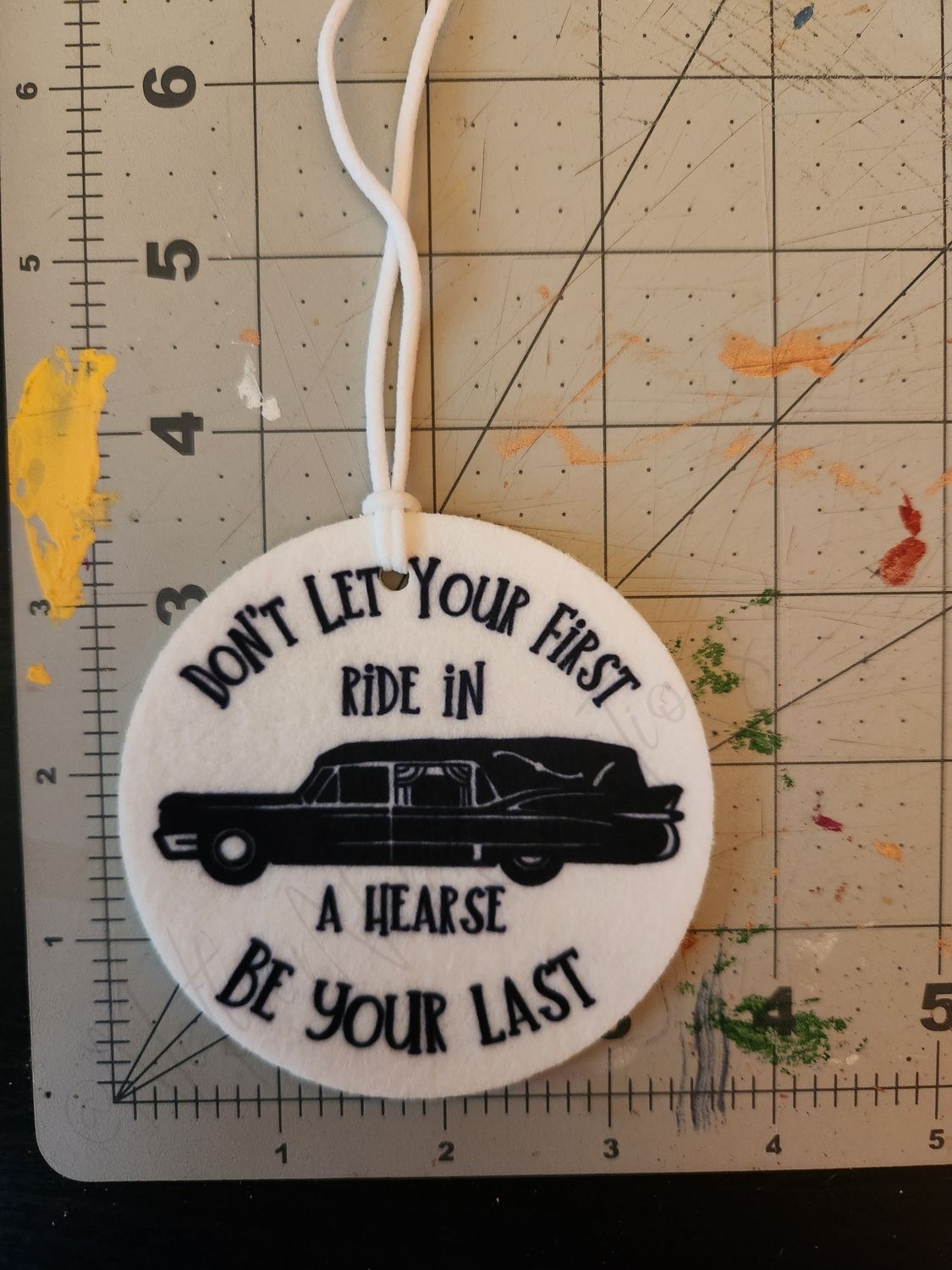 Last Ride Hearse Air Freshener
