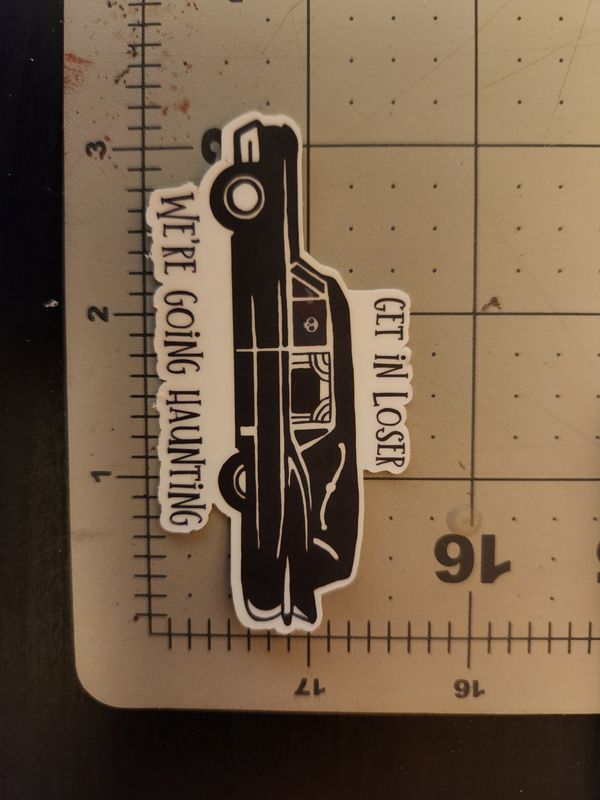 Get in Loser Hearse Sticker