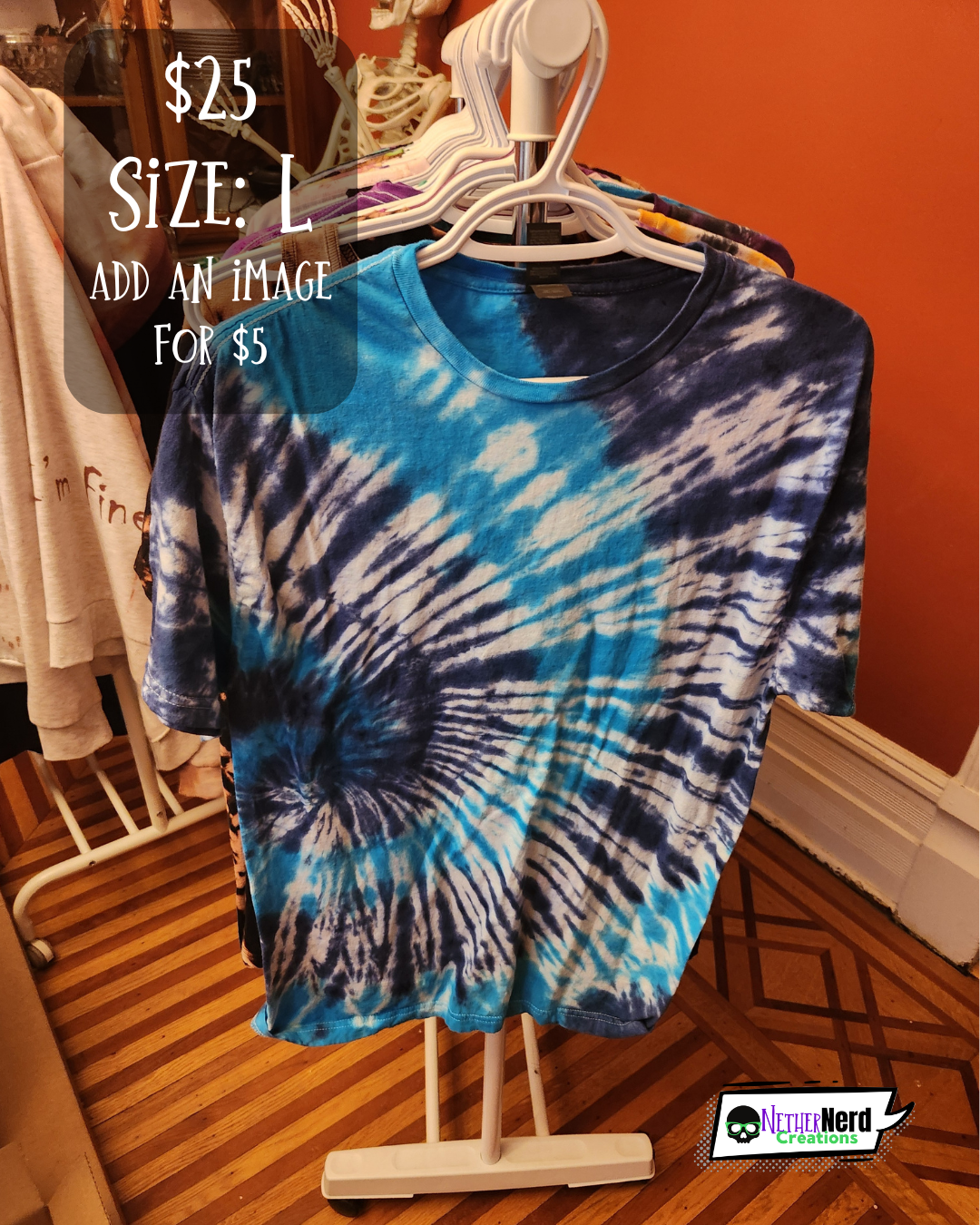 Pre-Made Tie Dye T-shirts - Size L