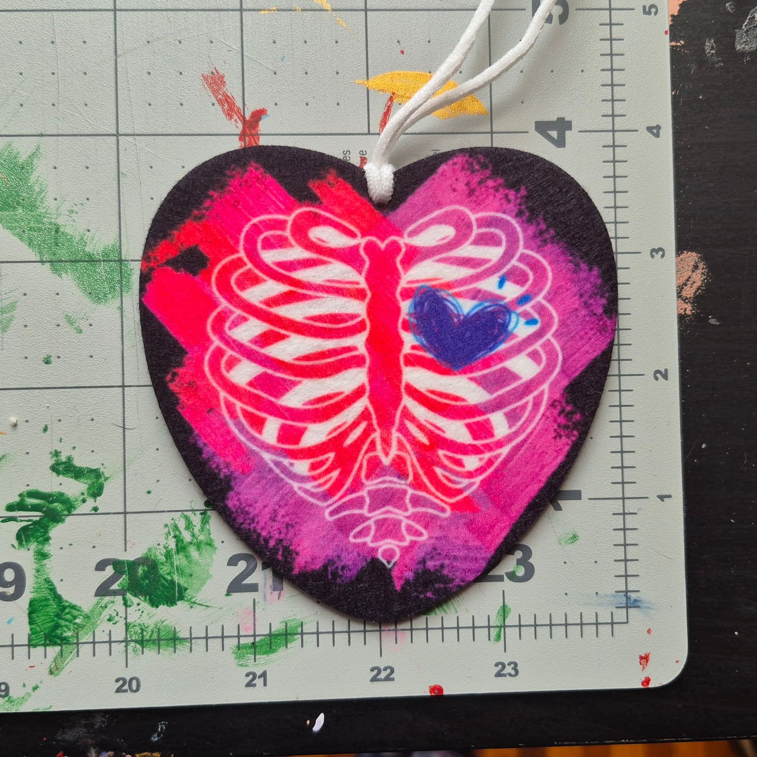 Rib Cage Heart Air Freshener