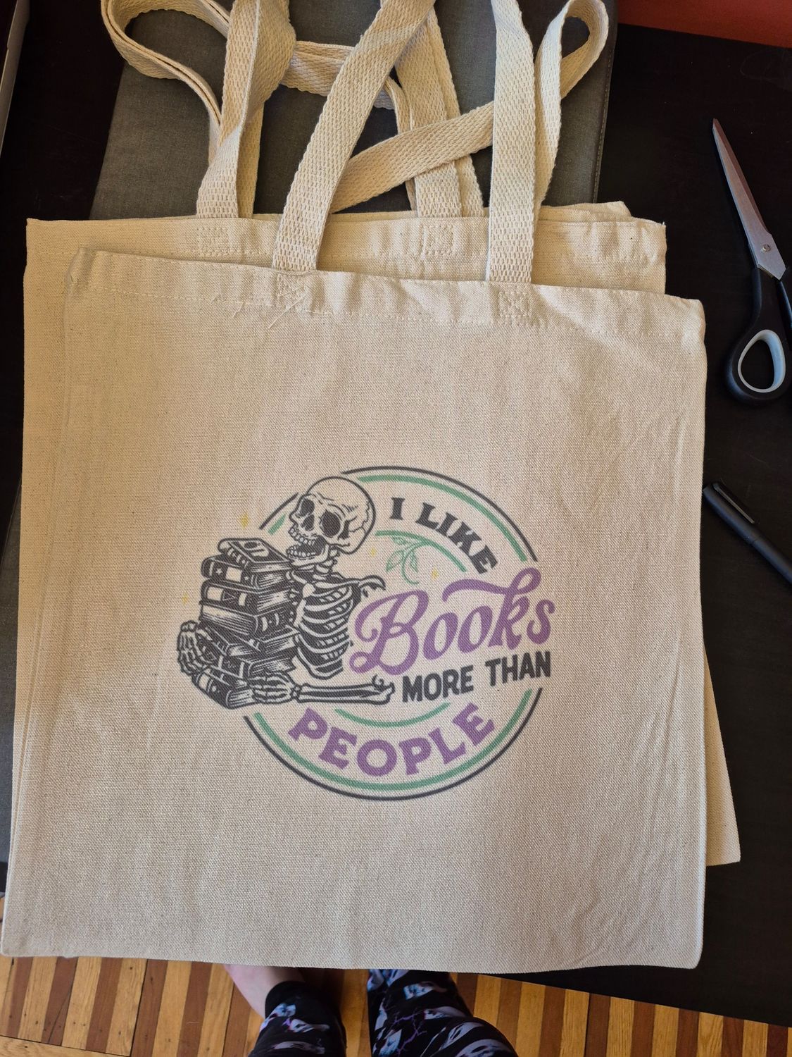 I like books more than people Tote Bag